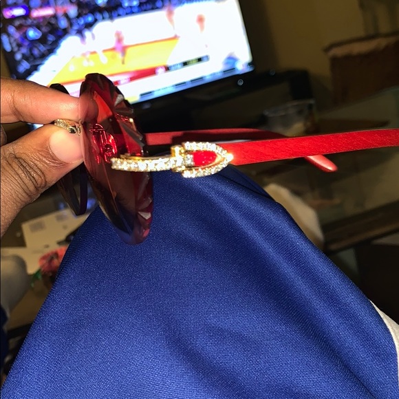 cartier red lenses